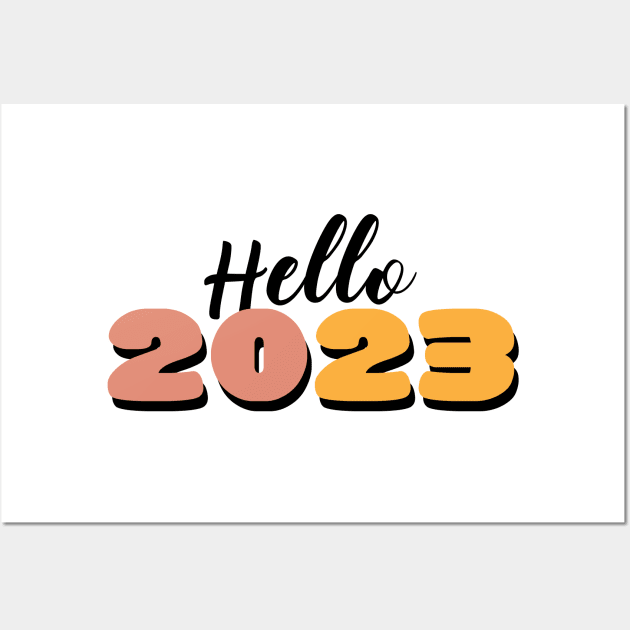 Hello 2023 Wall Art by Itsme Dyna